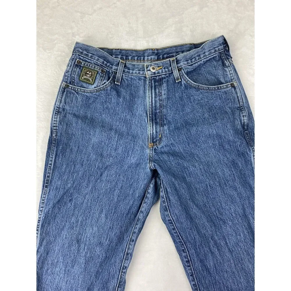 Cinch Jeans Raw Hem Short Medium Wash‎ Mens Size 34x26 (33x26 Measured)